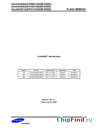 Datasheet KFH4G16Q2M-DEB5 manufacturer Samsung