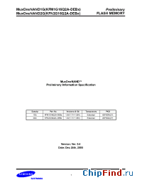 Datasheet KFN2G16Q2A-DEBx manufacturer Samsung