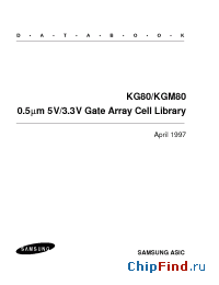 Datasheet KG80IVCD11 manufacturer Samsung