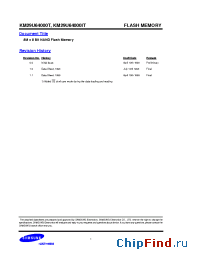 Datasheet KM29U64000IT manufacturer Samsung