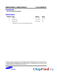 Datasheet KM29W16000AT manufacturer Samsung