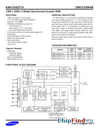 Datasheet KM4132G271A-8 manufacturer Samsung