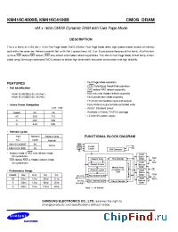Datasheet KM416C4000B manufacturer Samsung