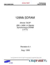 Datasheet KM416S8030BN-FH manufacturer Samsung
