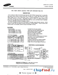 Datasheet KM416V1204BJ manufacturer Samsung