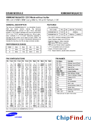 Datasheet KM416V4104CS manufacturer Samsung