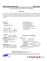 Datasheet KM44C16000CK manufacturer Samsung