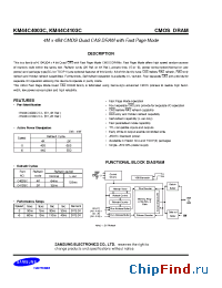 Datasheet KM44C4103C manufacturer Samsung
