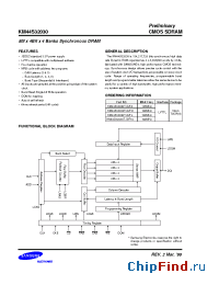 Datasheet KM44S32030T manufacturer Samsung