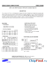 Datasheet KM44V16004CK manufacturer Samsung