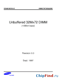 Datasheet KM44V16104BK manufacturer Samsung