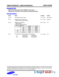 Datasheet KM616V4002BLI-12 manufacturer Samsung