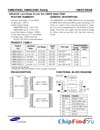 Datasheet KM62U256CLRG-10L manufacturer Samsung