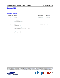 Datasheet KM68U1000CLE-L manufacturer Samsung