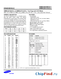Datasheet KMM332F400CS-L manufacturer Samsung
