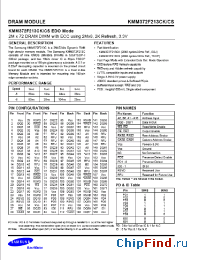 Datasheet KMM372F1680BS manufacturer Samsung