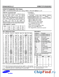 Datasheet KMM372F3280BS1 manufacturer Samsung