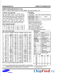 Datasheet KMM372F803BS manufacturer Samsung