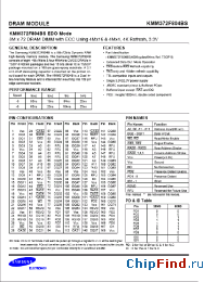 Datasheet KMM372F804BS manufacturer Samsung
