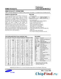 Datasheet KMM374S1623CTL-G0 manufacturer Samsung