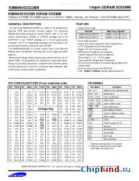 Datasheet KMM464S3323BN manufacturer Samsung