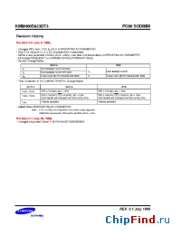 Datasheet KMM466S823DT3 manufacturer Samsung