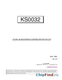 Datasheet KS0032 manufacturer Samsung