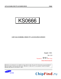 Datasheet KS0666 manufacturer Samsung