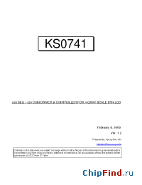 Datasheet KS0741 manufacturer Samsung