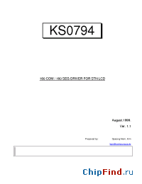 Datasheet KS0794 manufacturer Samsung