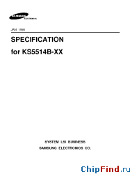 Datasheet KS5514B-09 manufacturer Samsung