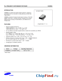 Datasheet KS8808A manufacturer Samsung