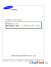 Datasheet LTN141XA manufacturer Samsung