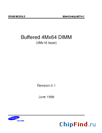 Datasheet M364C0404BT0 manufacturer Samsung
