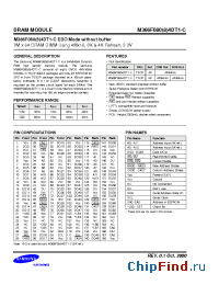 Datasheet M366F0804DT1 manufacturer Samsung