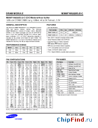 Datasheet M366F1680DJ2-C manufacturer Samsung