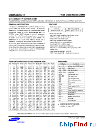 Datasheet M366S0823CTF-C10 manufacturer Samsung