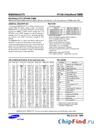 Datasheet M366S0823CTS-C1H manufacturer Samsung