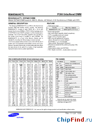 Datasheet M366S0824CTL-C10 manufacturer Samsung