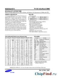 Datasheet M366S0824ET0 manufacturer Samsung