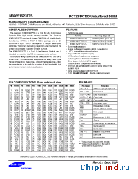 Datasheet M366S1623FTS manufacturer Samsung