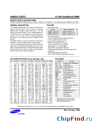 Datasheet M366S1723BTS-C1H manufacturer Samsung