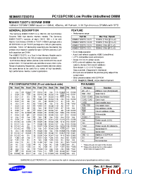 Datasheet M366S1723DTU-C1H manufacturer Samsung
