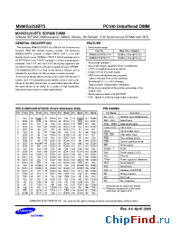 Datasheet M366S3253BTS-C1L manufacturer Samsung