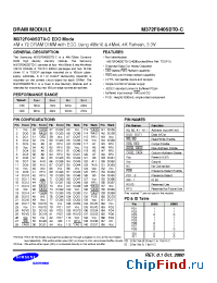 Datasheet M372F0405DT0-C manufacturer Samsung