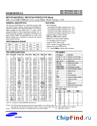 Datasheet M372F0410CZ0 manufacturer Samsung
