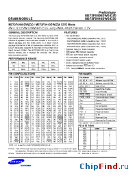 Datasheet M372F0410DZ0 manufacturer Samsung