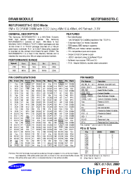 Datasheet M372F0805DT0-C manufacturer Samsung