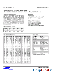 Datasheet M374F0405DT1 manufacturer Samsung