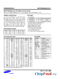 Datasheet M374F0803DJ3 manufacturer Samsung
